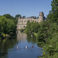 Buy canvas prints of Warwick Castle & River Avon by Philip Enticknap