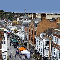 Buy canvas prints of Guildford  High Street Farmers Market  by Philip Enticknap