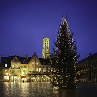 Buy canvas prints of  Bruges at Christmas by Philip Enticknap