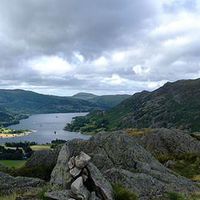 Buy canvas prints of  Ullswater and Place fell, lake district by Adam Taylor
