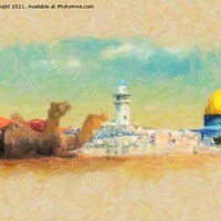Buy canvas prints of Islamic Artscape by Zahra Majid