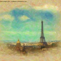 Buy canvas prints of Picturesque Paris by Zahra Majid