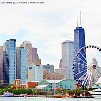 Buy canvas prints of Chicago in its full glory by Zahra Majid