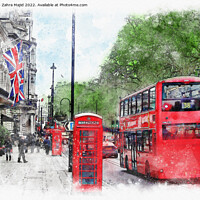 Buy canvas prints of London Love by Zahra Majid