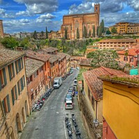Buy canvas prints of views from Sienna Italy by Zahra Majid