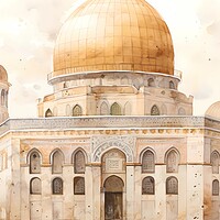 Buy canvas prints of Mosque Al Aqsa by Zahra Majid
