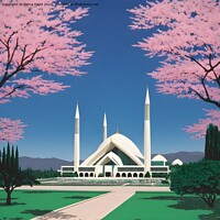 Buy canvas prints of Faisal Masjid Islamabad Pakistan by Zahra Majid