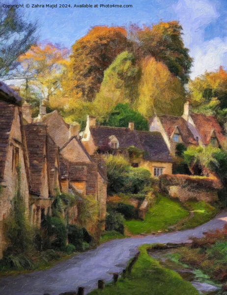 Cotswolds Village Picture Board by Zahra Majid