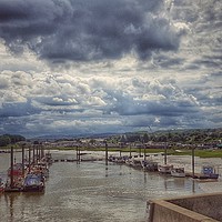 Buy canvas prints of Magnificent Skies looking down on Medway River by Zahra Majid