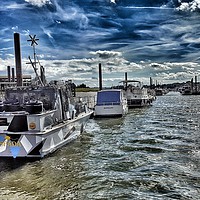 Buy canvas prints of River Medway on a Sunny Day by Zahra Majid