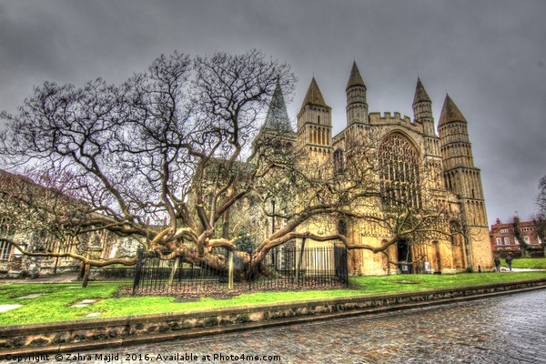 Rochester Cathedral in England Picture Board by Zahra Majid