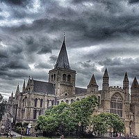 Buy canvas prints of Rochester Cathedral in Kent by Zahra Majid