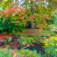 Buy canvas prints of Dreamy Gardens in Kent by Zahra Majid