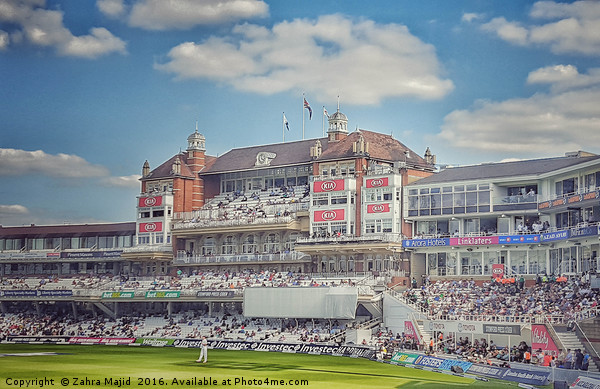 Oval Cricket Stadium London Picture Board by Zahra Majid