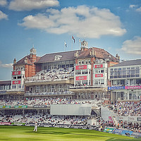 Buy canvas prints of Oval Cricket Stadium London by Zahra Majid