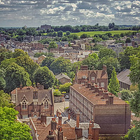 Buy canvas prints of View of Rochester from the Castle by Zahra Majid
