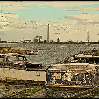 Buy canvas prints of Dickens Medway by Zahra Majid