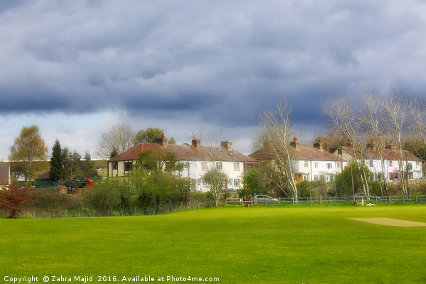 Borstal Cricket Ground Medway Kent UK Picture Board by Zahra Majid