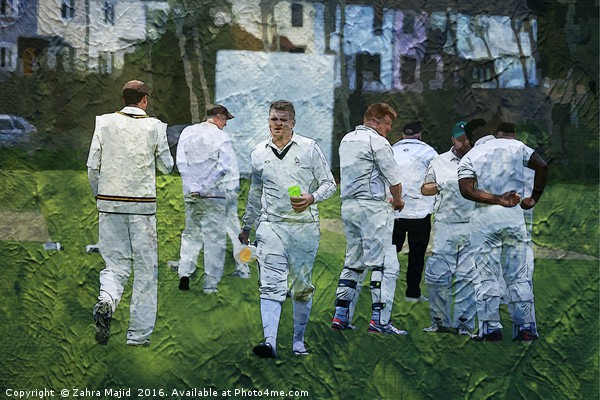 Club Cricket Tea Break Picture Board by Zahra Majid