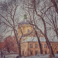 Buy canvas prints of Winter in Lviv by Zahra Majid