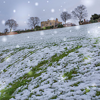 Buy canvas prints of Snowfall in Dickens Medway by Zahra Majid