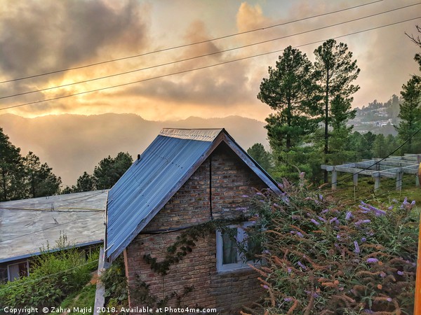 View from Galis End Cottage in Pakistan Picture Board by Zahra Majid