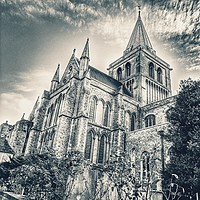 Buy canvas prints of Rochester Cathedral by Zahra Majid