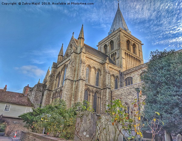 Rochester Cathedral 2 Picture Board by Zahra Majid