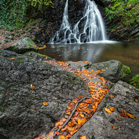 Buy canvas prints of Waterfall at Fairy Glen, Rosemarkie by Peter O'Reilly