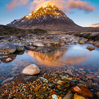 Buy canvas prints of Buachaille Reflection by Peter O'Reilly