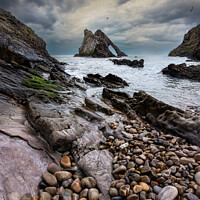 Buy canvas prints of Bow Fiddle Rock, Portknockie, Moray by Peter O'Reilly