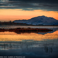 Buy canvas prints of Sunset, Loch Peallach by Peter O'Reilly