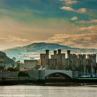 Buy canvas prints of Conwy Castle in Winter by Peter O'Reilly