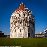 Buy canvas prints of The Baptistry, Pisa by Peter O'Reilly