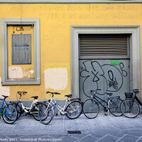 Buy canvas prints of Bicycle Park by Peter O'Reilly