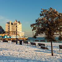 Buy canvas prints of Snow in Llandudno by Peter O'Reilly