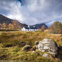 Buy canvas prints of Blackrock Cottage, Glen Coe by Peter O'Reilly