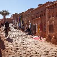 Buy canvas prints of Street Scene, Ait-Ben-Haddou, Morocco by Peter O'Reilly