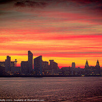 Buy canvas prints of Liverpool Sunrise #1 by Peter O'Reilly