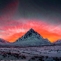 Buy canvas prints of Glen Coe Sunset by Peter O'Reilly