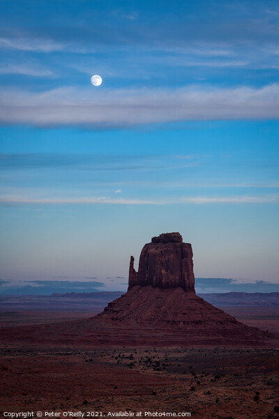 Monument Valley Moonrise #1 Framed Print by Peter O'Reilly