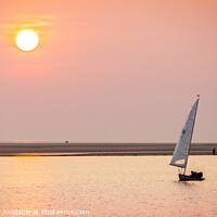 Buy canvas prints of Sunset Sailboat by Peter O'Reilly