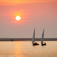 Buy canvas prints of Evening at the Marine Lake, West Kirby by Peter O'Reilly