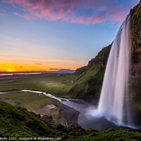 Buy canvas prints of Seljalandsfoss Waterfall, Iceland by Peter O'Reilly