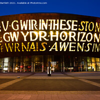Buy canvas prints of Wales Millennium Centre at Cardiff Bay, Wales, UK by Andrew Bartlett