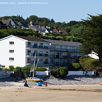 Buy canvas prints of Saundersfoot beach, Pembrokeshire, West Wales, UK by Andrew Bartlett