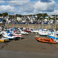 Buy canvas prints of Saundersfoot harbour, Pembrokeshire, West Wales, UK by Andrew Bartlett