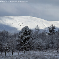Buy canvas prints of Snow at Storey Arms, Brecon Beacons, South Wales, UK by Andrew Bartlett