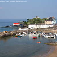 Buy canvas prints of Tenby harbour, Pembrokeshire, West Wales, UK by Andrew Bartlett