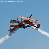 Buy canvas prints of AeroSuperBatics Wing Walkers at Wales National Airshow, Swansea, UK. by Andrew Bartlett